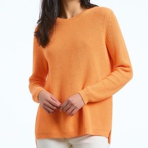 525 America The Emma: Crewneck Shaker Stitch Sweater Sorbet color
